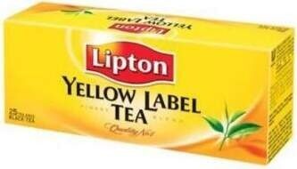 Melnā tēja LIPTON Yellow Label Express, papīra maisiņos, 2gx25gab
